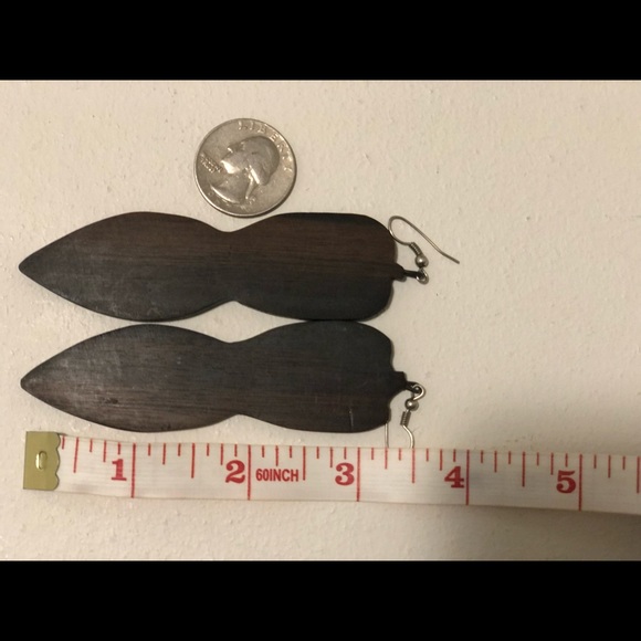 HANDMADE Wooden Earring - Picture 6 of 10